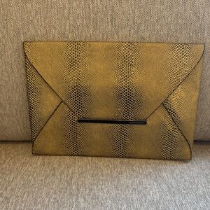 BCBGMaxAzria Textured Gold Clutch